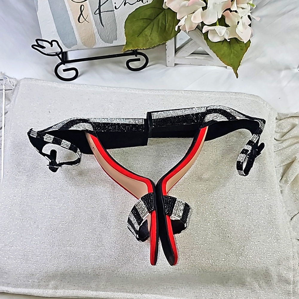 INC Black Red Stiletto Heels Elegant Wear Office wear Career Wedding - Picture 11 of 16
